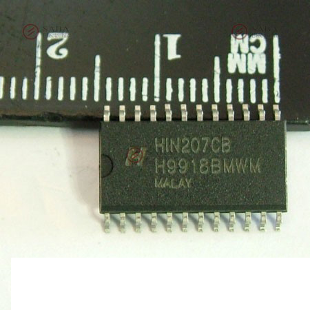 HIN207CB RS232 Transmitter Receiver with 0.1uF Ext Capacitors