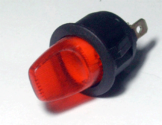 Rocker Switch with lamp diameter 13 mm