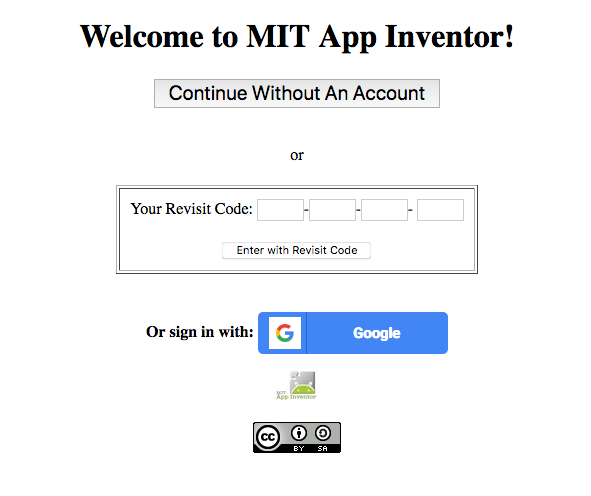Registrasi App Inventor