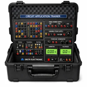 Circuit Application Trainer Delta Electronic untuk praktikum aplikasi rangkaian elektronika dan sistem kontrol industri di laboratorium teknik elektro