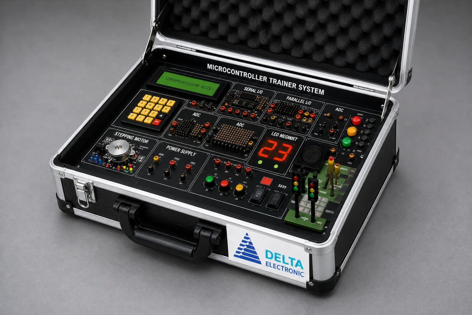 Microcontroller Trainer DST 8031 PRO trainer kit mikrokontroler embedded system untuk praktikum elektronika dan pembelajaran sistem digital