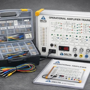 Operational Amplifier Trainer DE-OAT360 Delta Electronic kit praktikum elektronika analog op amp lengkap untuk laboratorium dan pendidikan teknik elektro